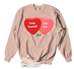 Retro 3 "Treat Yourself" Candy Hearts Sweater