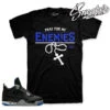 Retro 4 Black Royal Enemies Shirt -Sneaker Threads Shop jordan 4 black royal shirts match retro 4s shoes