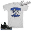 Retro 4 Black Royal Scared Money Shirt -Sneaker Threads Shop jordan 4 black royal tee match retro 4s sneakers