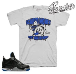Retro 4 Black Royal Scared Money Shirt