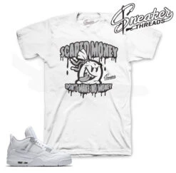 Retro 4 Pure Money Scared Money Shirt