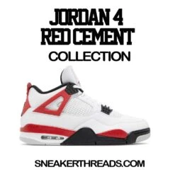 Retro 4 Red Cement St Logo Raglan Shirt -Sneaker Threads Shop jordan 4 red cement a6b9c01c e84b 42d8 bd4d d10220512b8d