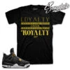 Retro 4 Royalty Loyalty Over Royalty Shirt -Sneaker Threads Shop jordan 4 royalty tshirts match retro 4s royalte shirts