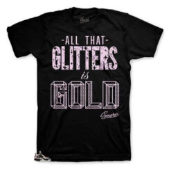 Retro 4 Siltstone Red Glitters Shirt