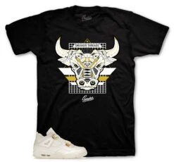 Retro 4 Metallic Gold War Bully Shirt