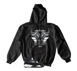 Retro 4 White Thunder War Bully Hoody
