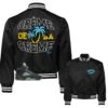 Retro 5 Aqua Creme Satin Jacket -Sneaker Threads Shop jordan 5 aqua satin jacket