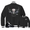 Retro 5 Black Metallic War Bully Insulated Jacket -Sneaker Threads Shop jordan 5 black metallic jacket