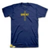 Retro 5 Michigan Greatness Cross Shirt -Sneaker Threads Shop jordan 5 michigan tee