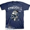 Retro 5 Midnight Navy Trust Your Struggle Shirt -Sneaker Threads Shop jordan 5 midnight navy tee