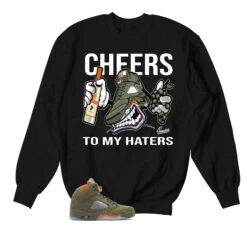 Retro 5 Olive Fly Kicks Sweater