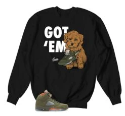 Retro 5 Olive Got Em Sweater