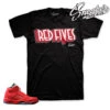Retro 5 Red Suede Fives Shirt -Sneaker Threads Shop jordan 5 red sude tee match suede retro 5