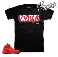 Retro 5 Red Suede Fives Shirt