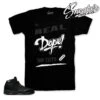 Retro 5 Triple Black No Cuts Shirt -Sneaker Threads Shop jordan 5 triple black tee match pinncale 5