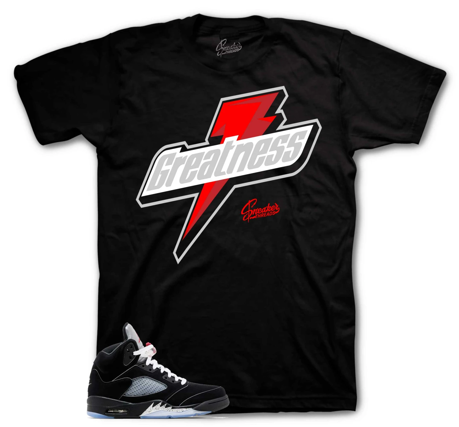 Retro 5 Black Metallic Greatness Shirt 3 Retro 5 Black Metallic Greatness Shirt