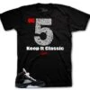 Retro 5 Black Metallic Keep It Classic Shirt -Sneaker Threads Shop jordan 5s black metallic sneaker shirt