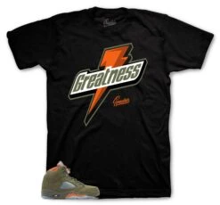 Retro 5 Olive Greatness Shirt