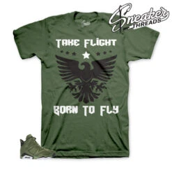Retro 6 Flight Jacket Born To Fly Shirt