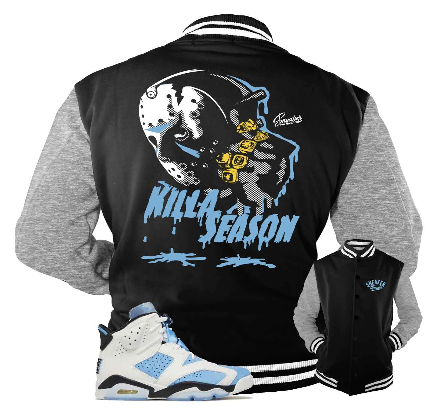 Retro 6 University Blue Killa Season Jacket 3 Retro 6 University Blue Killa Season Jacket