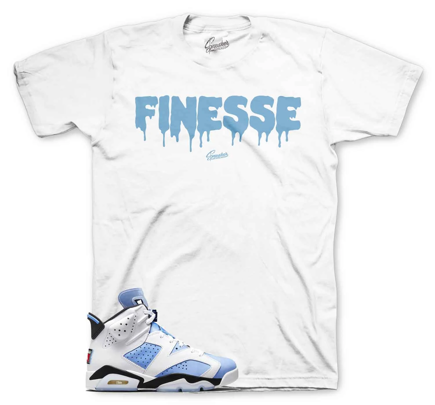 Retro 6 University Blue Finesse Shirt 3 Retro 6 University Blue Finesse Shirt