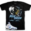 Retro 6 University Blue Killa Season Shirt -Sneaker Threads Shop jordan 6 unc sneaker tees matching