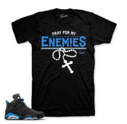 Retro 6 University Blue Enemies Shirt