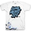 Retro 6 University Blue Living My Best Life Shirt -Sneaker Threads Shop jordan 6s unc sneaker tshirts