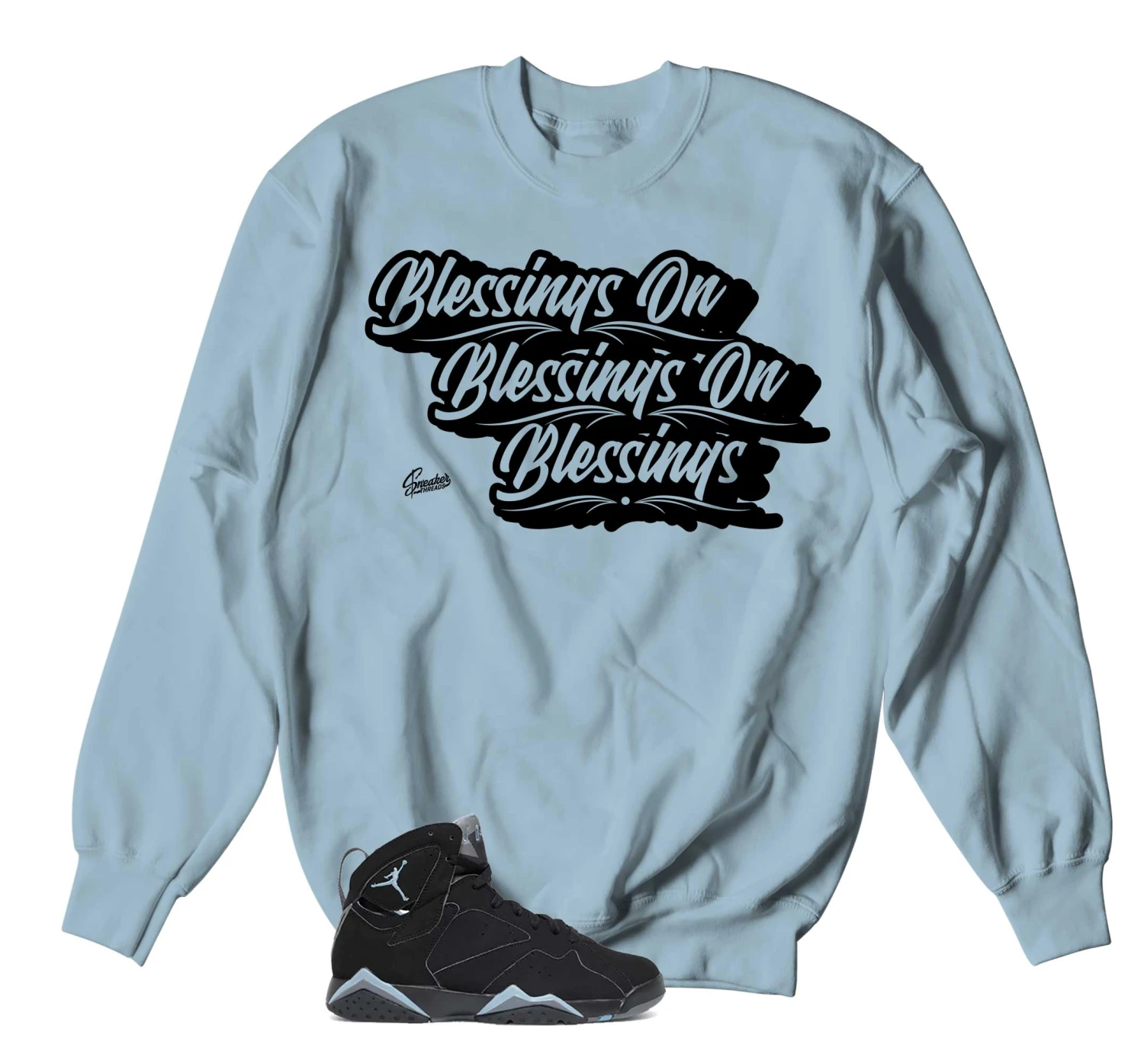 Retro 7 Chambray Blessings Sweater 3 Retro 7 Chambray Blessings Sweater