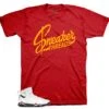 Retro 7 Cardinal ST Logo Shirt -Sneaker Threads Shop jordan 7s cardinal sthirt