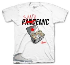 Retro 9 Cool Grey Bandemic Shirt
