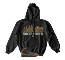 Retro 9 Olive Haters Hoody