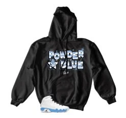 Retro 9 Powder Blue Airbrush Hoody