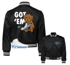 Retro 9 Powder Blue Got Em Satin Jacket