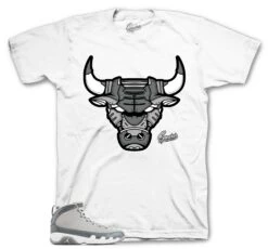 Retro 9 Cool Grey War Bully Shirt