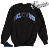 Retro 18 Royal Stitched Bless Sweater -Sneaker Threads Shop jordan retro 18s black sport royal sweaters match wizards 18