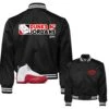 Retro 12 Cherry Dunks N Jordans Satin Jacket -Sneaker Threads Shop jordans 12 cherry varsity jackets satin