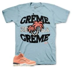 Retro 5 Crimson Bliss Creme Shirt