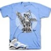 Retro 6 University Blue St. Michael Shirt 1 Retro 6 University Blue St. Michael Shirt -Sneaker Threads Shop jordans 6 unc sneaker shirt