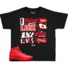 Kids - Chile Red 9 Love Kicks Shirt -Sneaker Threads Shop kids Jordan 9 chile red sneaker tees