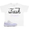Kids - Pure Violet 11 Fresh Sneakers Shirt -Sneaker Threads Shop kids jordan 11 pure violet sneaker shirts
