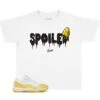 Kids - Yellow Snakeskin 11 Spoiled Shirt -Sneaker Threads Shop kids jordan 11s yellow snakeskin shirts