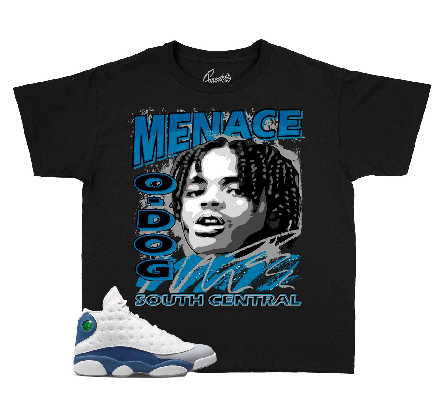 Kids - French Blue 13 Nineties Shirt 3 Kids - French Blue 13 Nineties Shirt