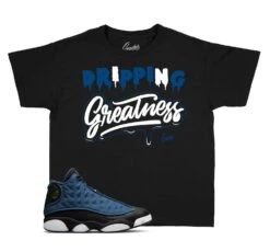 Kids - Navy 13 Drip Greatness Shirt