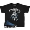 Kids - Navy 13 Trust Your Struggle Shirt 2 Kids - Navy 13 Trust Your Struggle Shirt -Sneaker Threads Shop kids jordan 13 navy sneaker tees