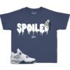 Kids - Midnight Navy 4 Spoiled Shirt -Sneaker Threads Shop kids jordan 4 midnight navy sneaker tee
