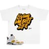 Kids - Yellow Ochre 6 Living Life Shirt -Sneaker Threads Shop kids jordan 6 yellow ochre tee