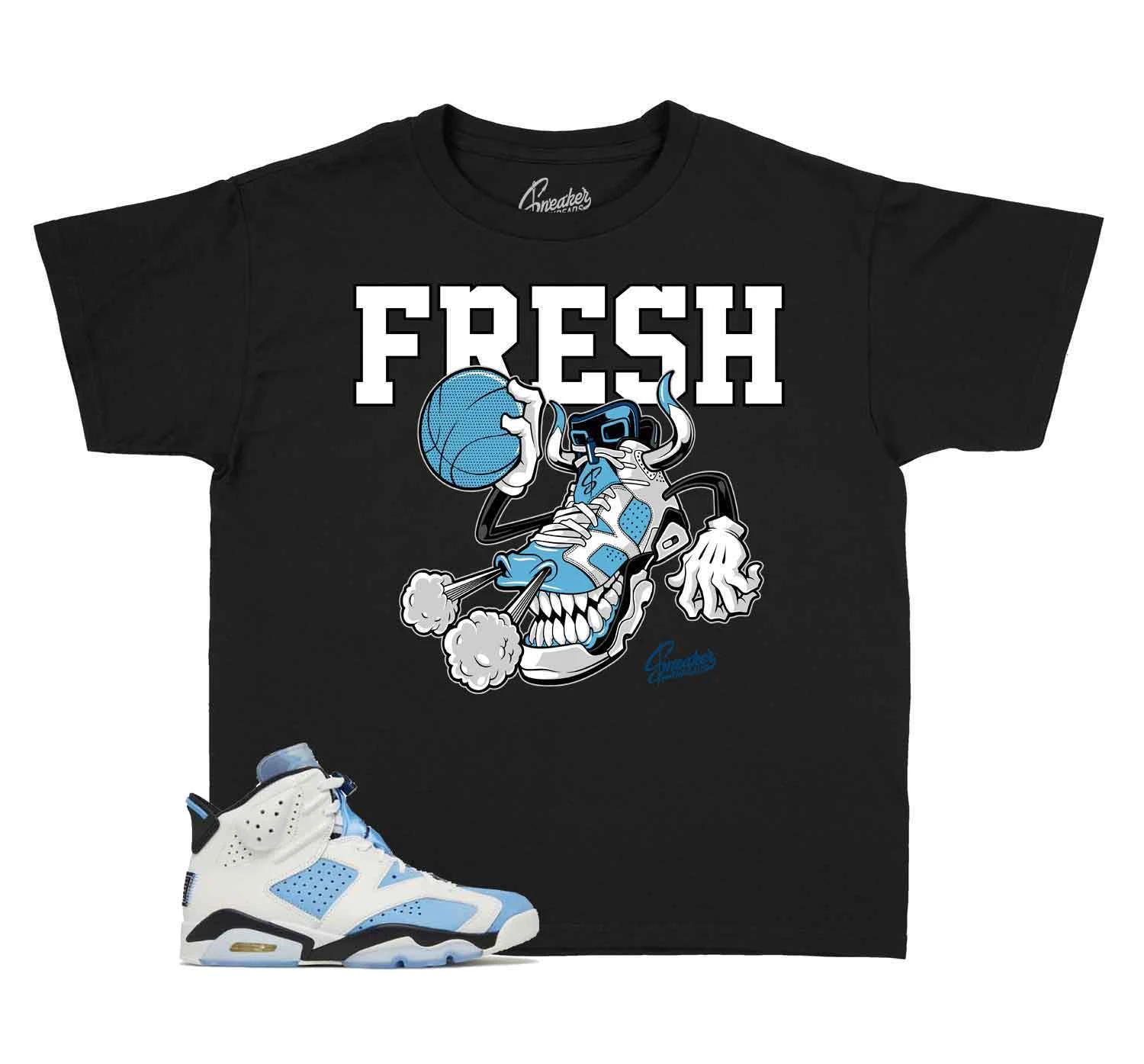 Kids - Uni Blue 6 Fresh Kicks Shirt 3 Kids - Uni Blue 6 Fresh Kicks Shirt