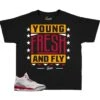 Kids - Retro 3 Cardinal Red Young Fresh Shirt 1 Kids - Retro 3 Cardinal Red Young Fresh Shirt -Sneaker Threads Shop kids sneaker tees young fresh fly