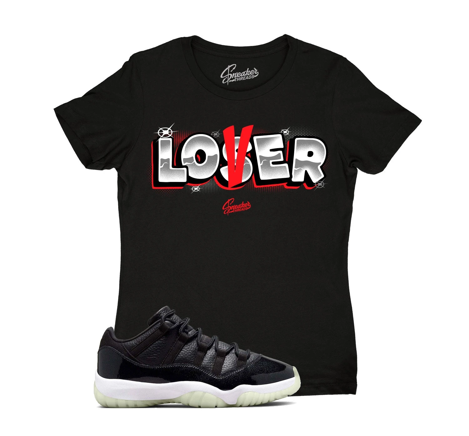 Womens - Retro 11 72-10 Loser Lover Shirt 3 Womens - Retro 11 72-10 Loser Lover Shirt
